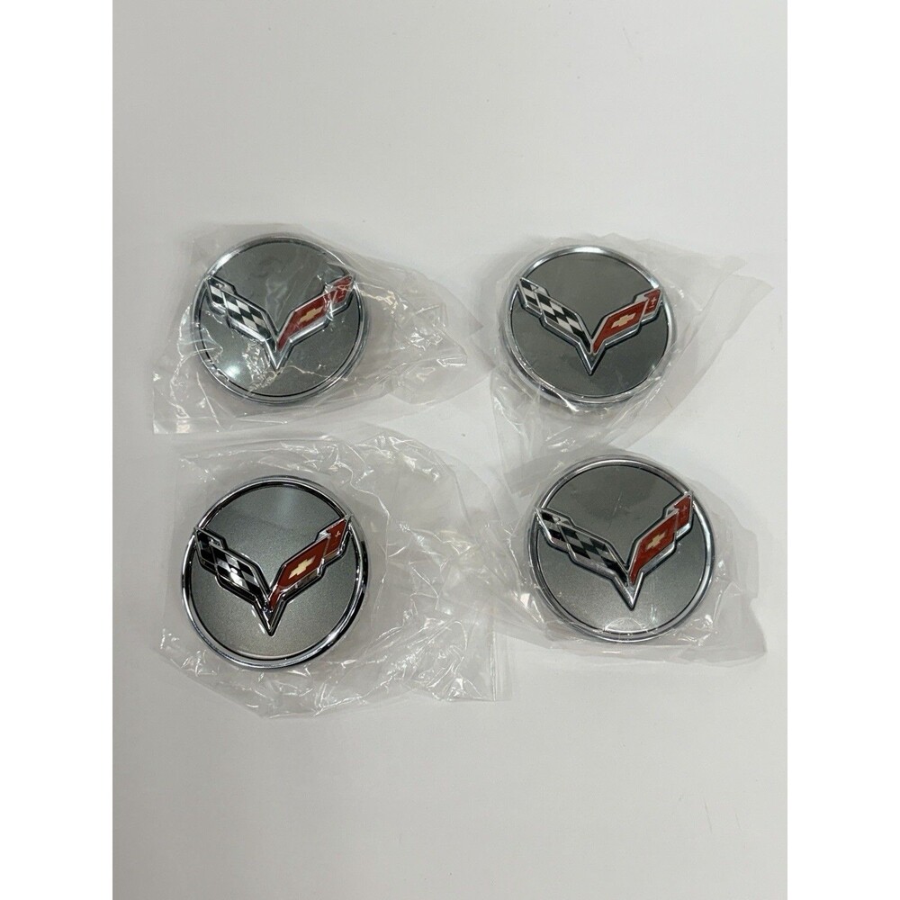 17 18 19 20 Chevy Chevrolet Corvette OEM Center Caps Set Of 4 Brand New 9595010
